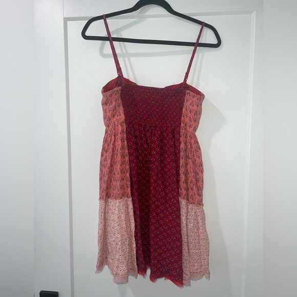 Free People Mixed Print Strapless Mini Dress - Picture 4 of 5